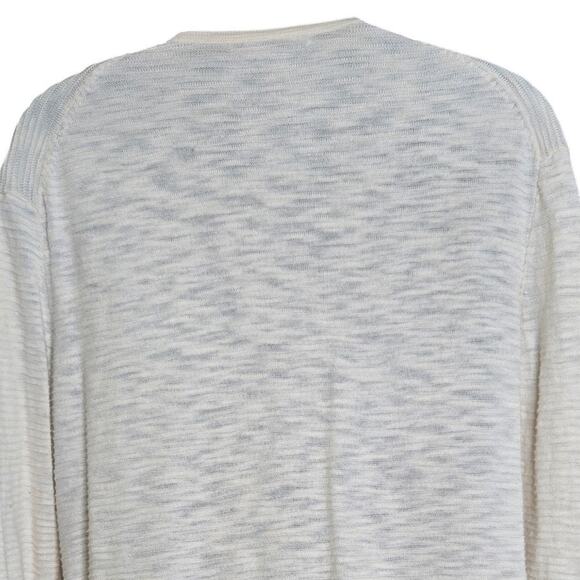 Madewell Womens Cardigan Sweater XS Summer Ryder in Stripe Pearl Ivory Pockets - Picture 8 of 9
